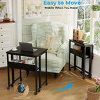 Small Folding Desk with Storage Shelf