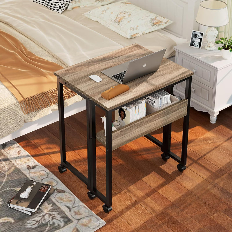 Folding Desk with Storage Shelf