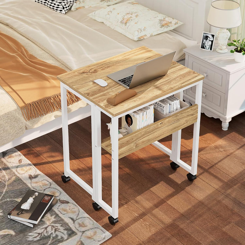 Folding Desk with Storage Shelf