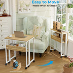 Small Folding Desk with Storage Shelf