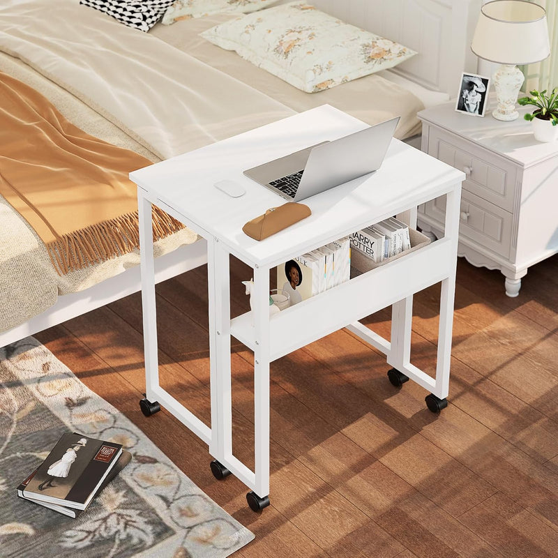 Folding Desk with Storage Shelf