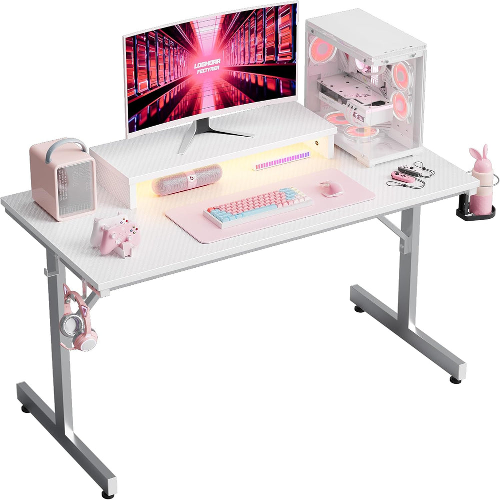 Small Gaming Desk LED Computer