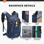 Small Hiking Backpack 15L Travel Rucksack Lightweight Daypack