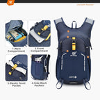 Small Hiking Backpack 15L Travel Rucksack Lightweight Daypack