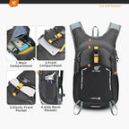Small Hiking Backpack 15L Travel Rucksack Lightweight Daypack