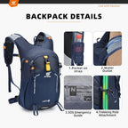 Small Hiking Backpack 15L Travel Rucksack Lightweight Daypack