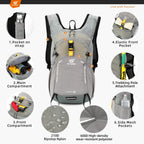 Small Hiking Backpack 15L Travel Rucksack Lightweight Daypack
