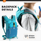 Small Hiking Backpack 15L Travel Rucksack Lightweight Daypack