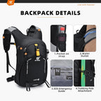 Small Hiking Backpack 15L Travel Rucksack Lightweight Daypack
