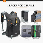 Small Hiking Backpack 15L Travel Rucksack Lightweight Daypack