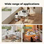 Corner Desk W. Power Outlets