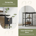 Small L Shaped Desk with Power Outlets 100