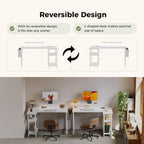 Small L Shaped Desk with Power Outlets 100