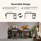 Small L Shaped Desk with Power Outlets 100