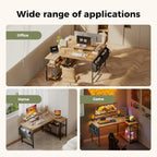 Small L Shaped Desk with Power Outlets 100
