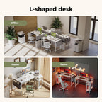 Small L Shaped Desk with Power Outlets 100