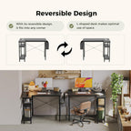 Small L Shaped Desk with Power Outlets 100