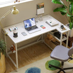 Small L Shaped Gaming Desk with Power Outlets