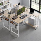 Small L Shaped Gaming Desk with Power Outlets