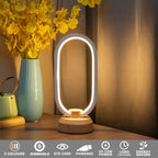 Small LED Table Lamps Modern Nightstand Oval Bedside