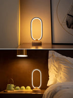 Small LED Table Lamps Modern Nightstand Oval Bedside