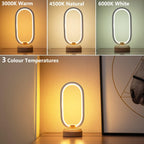 Small LED Table Lamps Modern Nightstand Oval Bedside