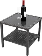 Small Outdoor Coffee Side End Table for Outside