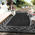 Small Outdoor Rug Waterproof Reversible Patio Portable