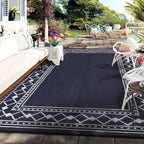 Small Outdoor Rug Waterproof Reversible Patio Portable