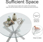 Small Round Dining Table Retro Kitchen 2 Seat