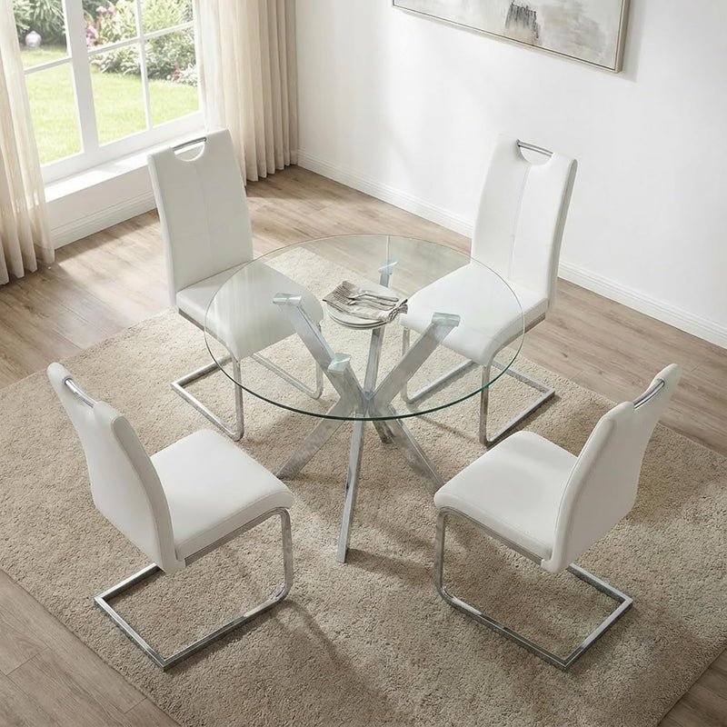 Small Round Dining Table Retro Kitchen 2 Seat