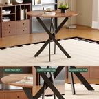 Small Round Dining Table Retro Kitchen 2 Seat