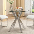 Small Round Dining Table Retro Kitchen 2 Seat