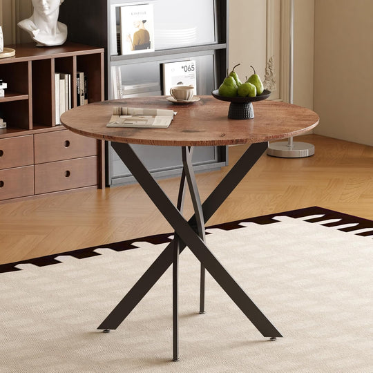 Small Round Dining Table Retro Kitchen 2 Seat
