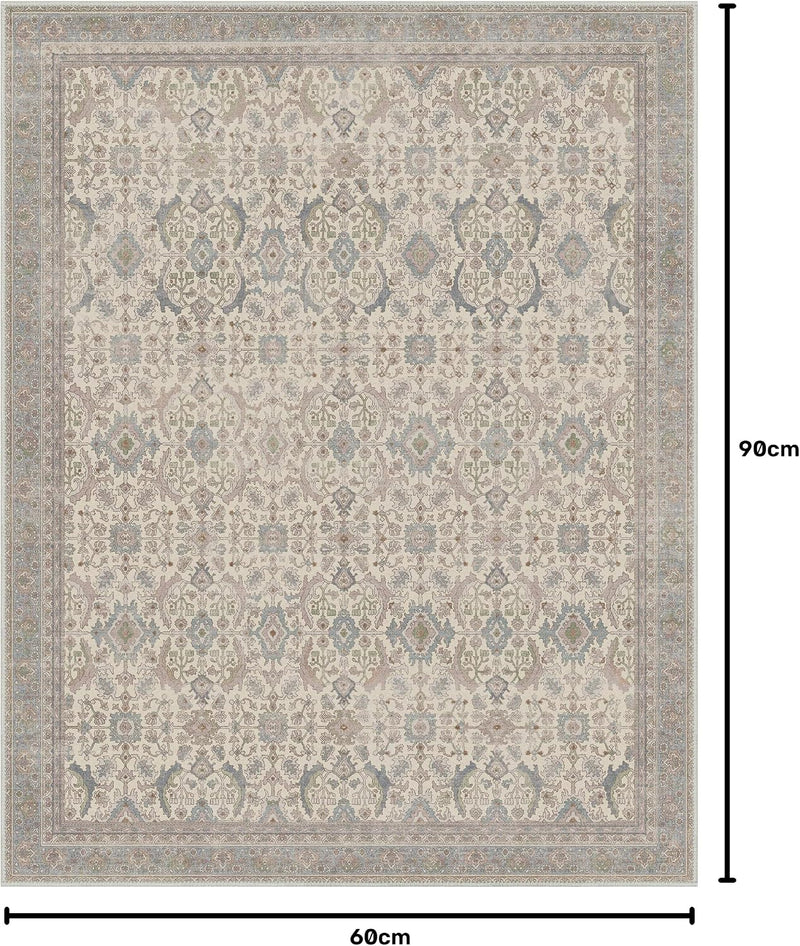 Small Rug Oat Taupe Washable Non-Slip Hallway