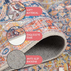 Small Rugs Non-Slip Faux Wool Door Mat