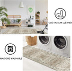 Small Rugs Non-Slip Faux Wool Door Mat
