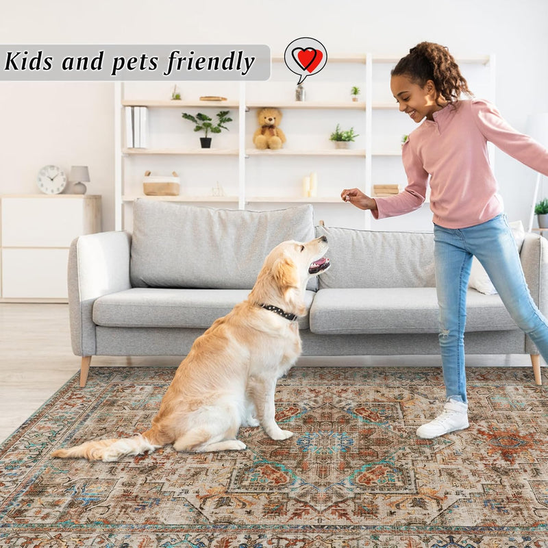Small Rugs Non-Slip Faux Wool Door Mat