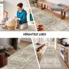 Small Rugs Non-Slip Faux Wool Door Mat