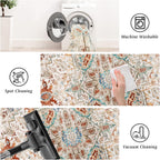 Small Rugs Non-Slip Faux Wool Door Mat