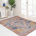 Small Rugs Non-Slip Faux Wool Door Mat