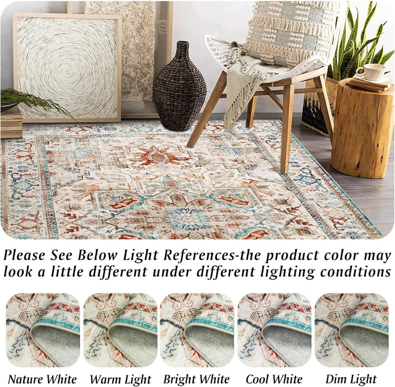 Small Rugs Non-Slip Faux Wool Door Mat