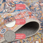 Small Rugs Non-Slip Faux Wool Door Mat