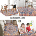 Small Rugs Non-Slip Faux Wool Door Mat