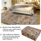 Small Rugs Non-Slip Faux Wool Door Mat
