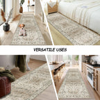 Small Rugs Non-Slip Faux Wool Door Mat