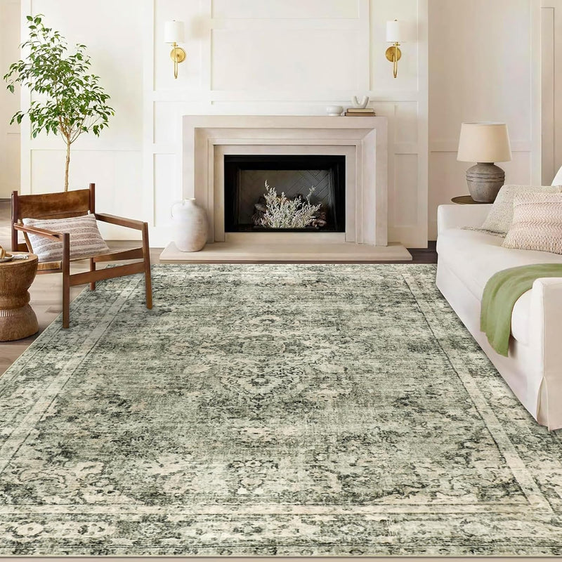 Small Rugs Non-Slip Faux Wool Door Mat