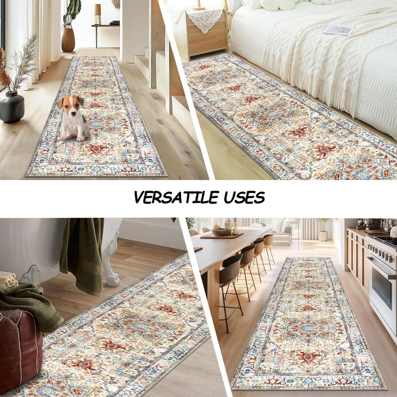 Small Rugs Non-Slip Faux Wool Door Mat