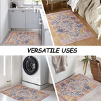 Small Rugs Non-Slip Faux Wool Door Mat