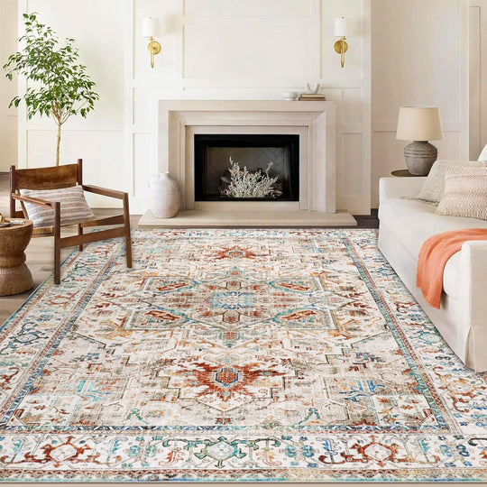 Small Rugs Non-Slip Faux Wool Door Mat